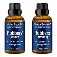 Robber's Health and Robber's Immunity Essential Oil Blends Bundle - Inspired by The Legend of Four Thieves- Known for Strong Purifying Properties - Natural, Pure and Undiluted