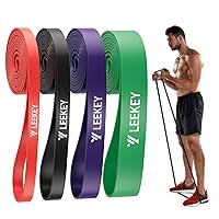 LEEKEY Resistance Band Set, Pull Up Assist Bands - Stretch Resistance Band Exercise Bands - Mobility Band Powerlifting Bands for Men and Woman Resistance Training, Physical Therapy,Home Workouts