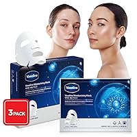 Vaseline Moisturizing Face Facial Mask Sheet Skin Care Essence, HYDRATION RETENTION, SKIN BARRIER REINFORCEMENT [Made in Korea] 30 Count