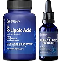 R-Lipoic Acid 300mg 120 Caps and The Alpha Lipoic Solution Bundle