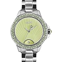 MEDOTA Gratia Women's Studded Automatic Water Resistant Analog Quartz Watch - Green