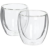 Bodum Pavina Glass, Double-Wall Insulate Glass, Clear, 12 Ounces Each, 2  Count (Pack of 1)
