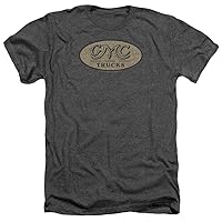 Gmc Vintage Oval Logo Unisex Adult Heather T Shirt for Men and Women