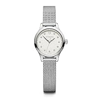 Victorinox Swiss Army Women's Swiss Quartz Watch with Stainless Steel Strap, Silver, 21 (Model: 241878)