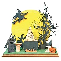 Ginger Boo Witches Convention Wooden Ornament for Christmas Tree