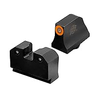 XS SIGHTS R3D Tritium Night Sight for Glocks Gen 1-5 and Taurus, Front and Rear Glow in The Dark Tritium for Tactical Applications