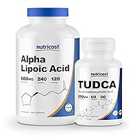 Nutricost Alpha Lipoic Acid 600mg, 240 Caps Tudca 250mg, 60 Capsules