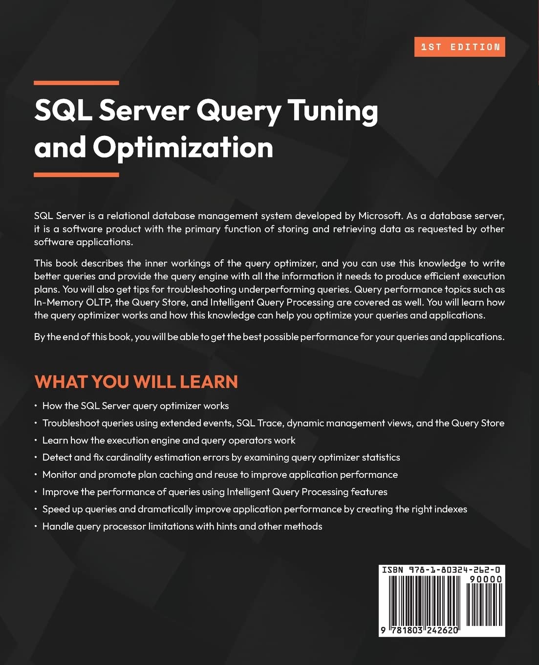 SQL Server Query Tuning and Optimization: Optimize Microsoft SQL Server 2022 queries and applications