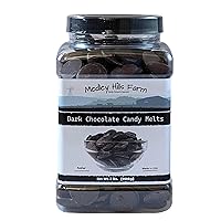 Dark Chocolate Candy Melts by Medley hills farm 2 lbs. in Reusable Container - Chocolate melts for candy making - Melting chocolate candy melts - Made in USA