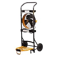 Mule 52000-01 300 lbs. Capacity Hand Truck 5-in-1 Mobile Workshop with Integrated 3-Speed Fan and LED Light
