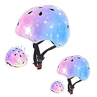 Skateboard Helmet for 2-3-5-8-14 Ages(Toddler/Kids/Youth) Girls and Boys, Ventilation and Impact Resistance Bike Helmet for Multi-Sport Bicycle Scooter Inline Roller Skate and Skateboarding