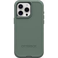OtterBox iPhone 15 Pro MAX (Only) Defender Series Case - FOREST RANGER (Green), screenless, rugged & durable, with port protection, includes holster clip kickstand