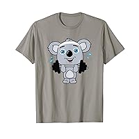 Kawaii Koala with a Barbell Workout Work Out T-Shirt