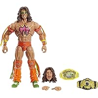 Mattel WWE Action Figures | WWE Ultimate Warrior Ultimate Edition Fan TakeOver Collectible Figure with Accessories | Gifts for Kids and Collectors [Amazon Exclusive]