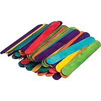 Teacher Created Resources STEM Basics: Multicolor Jumbo Craft Sticks, 200 Pieces
