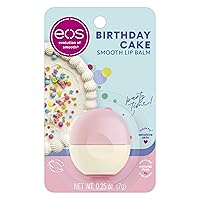 eos Natural Shea Lip Balm- Birthday Cake, All-Day Moisture Lip Care Products, 0.25 oz