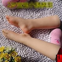 WellieSTR 1 Pair Silicone Life Size Child Mannequin Foot Leg Display Jewerly Sandal Shoe Sock Display Art Sketch