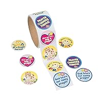 Fun Express - Prayer Stickers - 100 ct - Stationery - Stickers - Stickers - Roll - 1 Piece