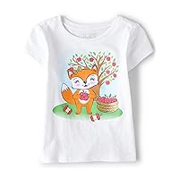 The Children's Place Toddler Girls Short Sleeve Graphic T-Shirt