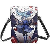 Anime That Time I Got Reincarnated As A Slime Rimuru Tempest Small Cell Phone Purse Fashion Mini With Strap Adjustable Handba For Women Female