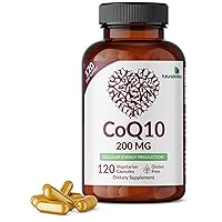 CoQ10 200 MG Cellular Energy Production, 120 Vegetarian Capsules