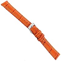 14mm Milano Orange Alligator Grain Genuine Leather Ladies Watch Band 2269