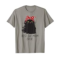 Black cat shirts for kids, Humor cat Best Cat Mom Ever T-Shirt