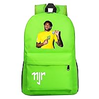 Neymar Lightweight Bookbag Graphic Backpack Large Capacity Knapsack for Travel/Outdoor, Green