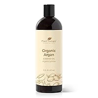 Plant Therapy Organic Argan Oil, USDA Certified, First-Press, Virgin, For Face, Hair, Skin, Nails and Cuticles 16 oz