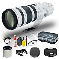 Canon EF 200-400mm f/4L is USM Extender 1.4X Lens (5176B002) + Cap Keeper + Cleaning Kit + More (Renewed)