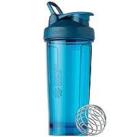 BlenderBottle Shaker Bottle Pro Series Perfect for Protein Shakes and Pre Workout, 28-Ounce, Ocean Blue