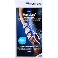 Bauerfeind ManuLoc Wrist Support - Wrist Orthosis Brace for Carpal Tunnel, Wrist Sugery, Arthritis & Injuries (Size 1)