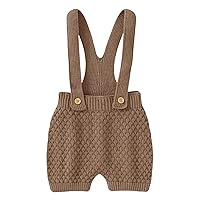 Newborn Infant Baby Knit Suspender Romper Cotton Sleeveless Boy Girl Solid Sweater Clothes Baby Baby New