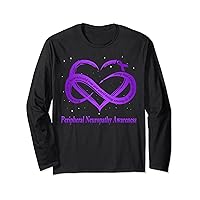 I Wear Purple For Peripheral Neuropathy Awareness Warrior Long Sleeve T-Shirt