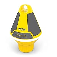 Wow World of Watersports Sound Buoy Bluetooth Speaker, Yellow Bluetooth Speaker with LED Lights and Cup Holder, 19-9000