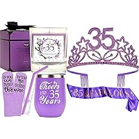 35th Happy Birthday Gift for Women, 35th Birthday, I'm 35, Best Turning 35 Year Old Birthday Gift Ideas for Wife, Mom, Her,HAPPY 35th Birthday Party Supplies,for 35th Birthday Party Decorations