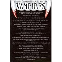 Pyramid America Everything I Know Vampires Cool Wall Decor Art Print Poster 24x36