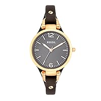 FOSSIL Georgia Women's Quartz Watch with Stainless Steel or Leather Strap