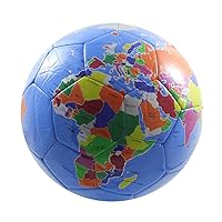 DEFLATED - Earth Globe Soccer Ball - 8