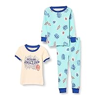 Amazon Essentials Disney | Marvel | Star Wars Boys and Toddlers' Snug-Fit Cotton Pajamas