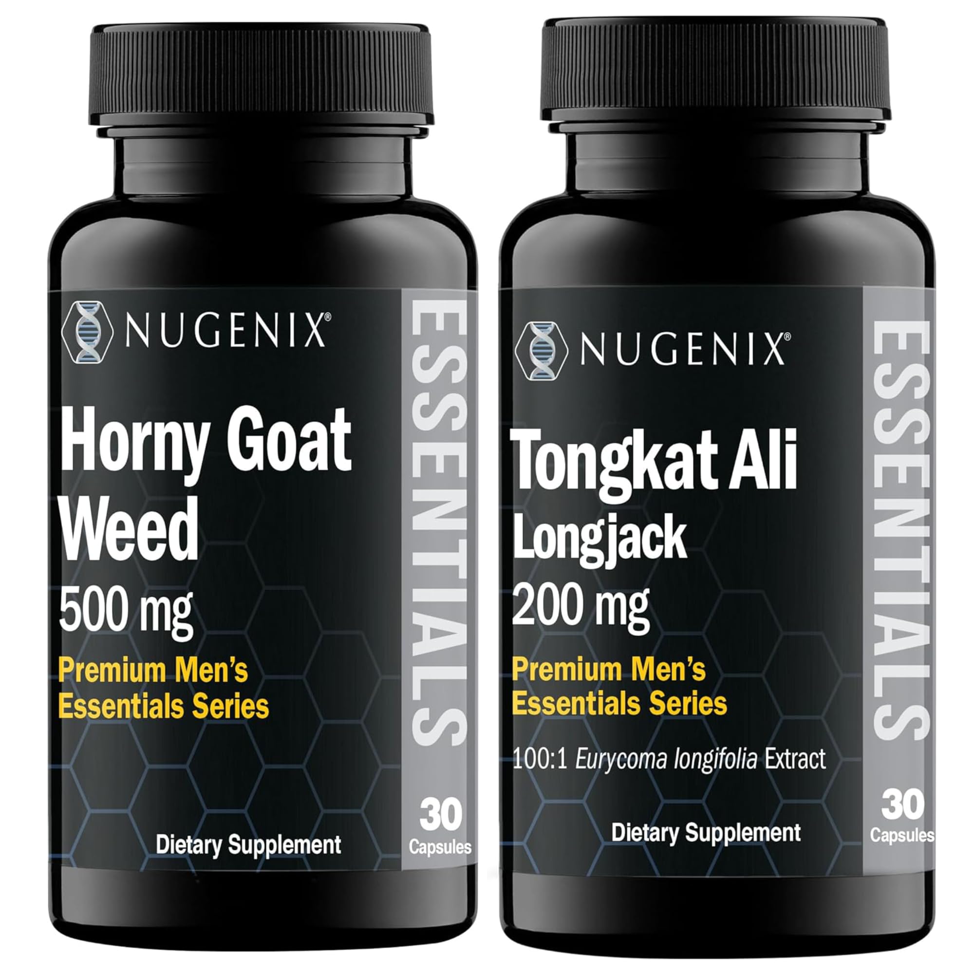 Nugenix Essentials Horny Goat Weed & Tongkat Ali Supplements
