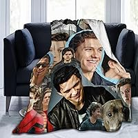 Blanket Tom Holland Soft and Comfortable Wool Fleece Throw Blankets for Decor Sofa Office car Home,Cozy Plush Camping Yoga Travel Decoration Beach Blanket Gift