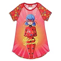 Miraculous: Tales of Ladybug & Cat Noir Girls' Nightgown Sleep Pajama Shirt