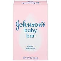Johnson's Baby Baby Baby Soap Bar Gentle for Baby Bath and Skin Care, Hypoallergenic, 3 oz