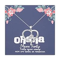 Ohana Inspired Necklace Ohana Means Family Necklace Hibiscus Flower Charm Jewelry Hawaiian Jewelry Gift Family Reunion Gift