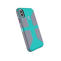 Speck Products CandyShell Grip Cell Phone Case for iPhone XS/iPhone X - Caribbean Blue/Bubblegum Pink