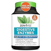 Zenwise Digestive Enzymes - Probiotic Multi Enzyme with Probiotics and Prebiotics for Digestive Health and Bloating Relief for Women and Men, Enzymes for Gut Health - 180 Count