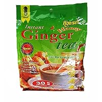 Honsei Instant Ginger Honey Tea (30 Sachets) 18G/0.63oz- Product of Singapore