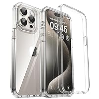 ORIbox iPhone 15 Pro Max Case - Crystal Guard, Rugged Dual-Layer Design, Military-Grade Drop Defense, Transparent & Durable for All, 6.7 inch, 2-in-1 Clear Protection