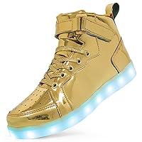 LED Light Up Shoes Kids Child Unisex High top Sneakers for Boys Girls Breathable USB Charging Flashing Luminous Shoes